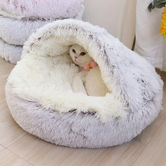 Deluxe Soft Plush Cat Bed